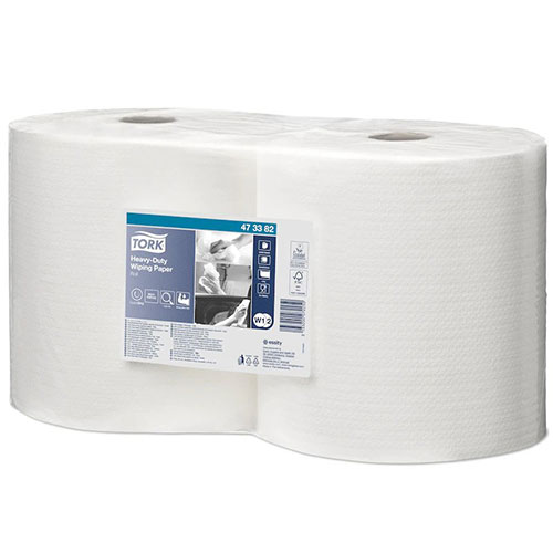 Lavete industriale pe rola Heavy-Duty, alb - Tork