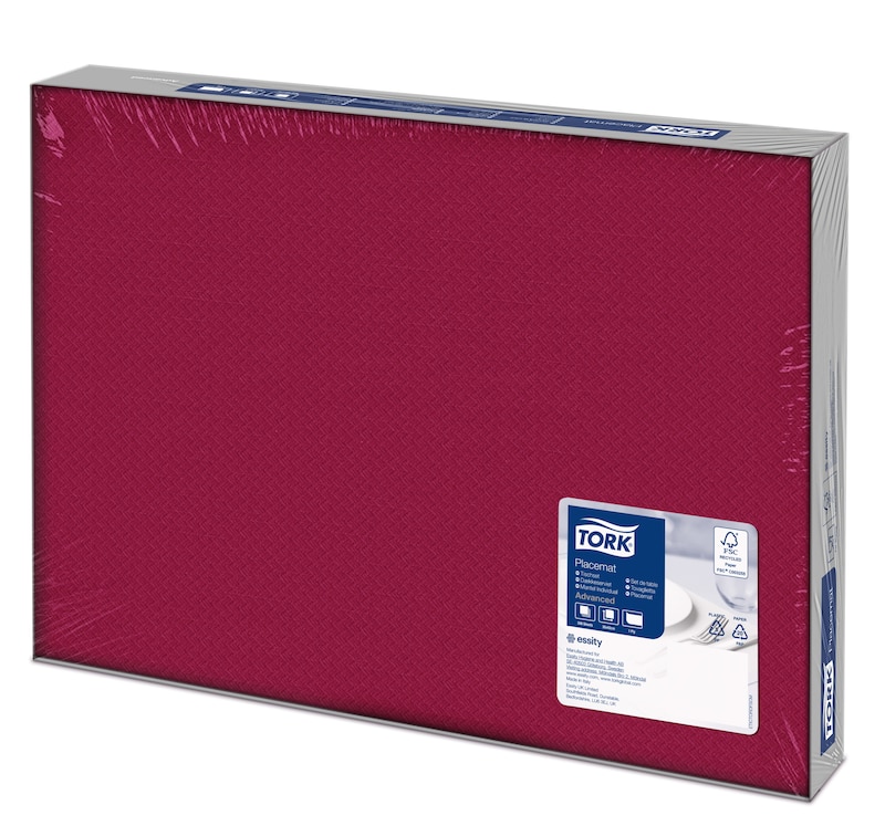 Suport farfurie din hartie 42 x 30 cm, verde - Tork rosu 