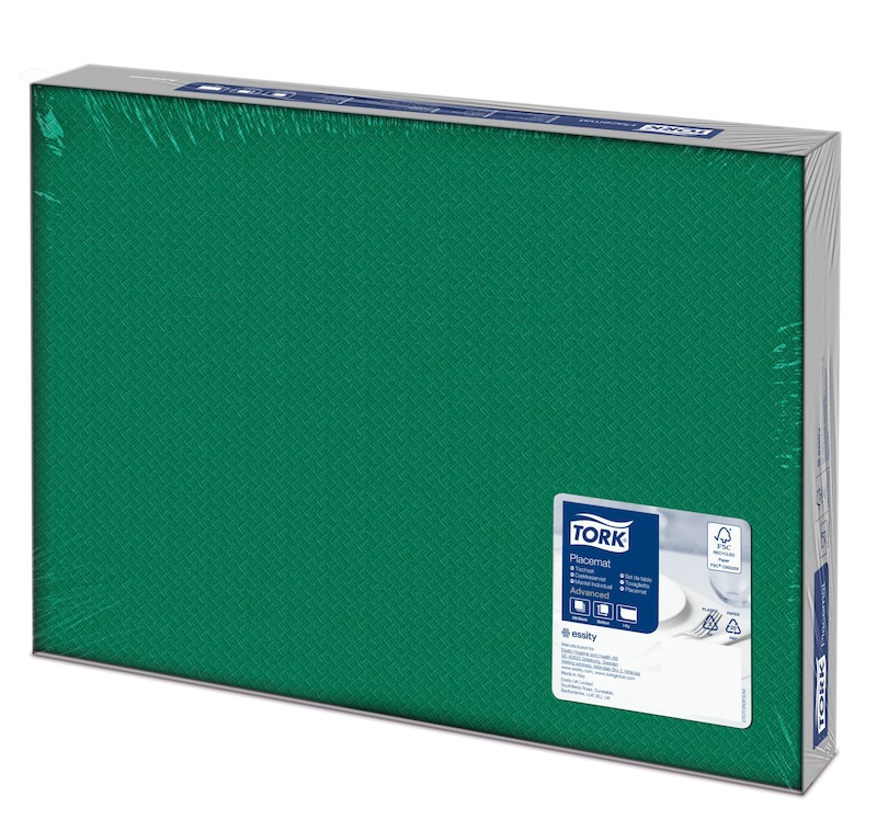 Suport farfurie din hartie 42 x 30 cm, verde - Tork