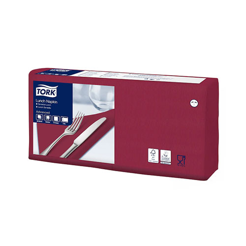 Servetele de masa, 1/4, 33 x 33 cm, Lunch , Alb - Tork bordo 