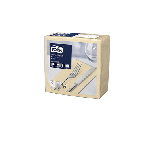 Servetele de masa Dinner impaturite 1/8 - 39 x 39 cm, alb - Tork galben 
