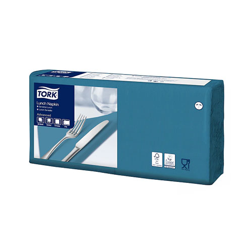 Servetele de masa, 1/4, 33 x 33 cm, Lunch , Alb - Tork smarald 