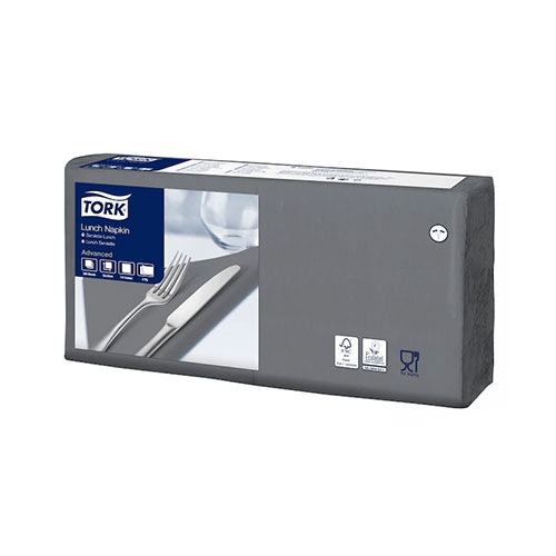 Servetele de masa, 1/4, 33 x 33 cm, Lunch , Alb - Tork antracit 