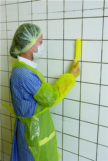 Perie ingusta cu maner scurt,peri extra-duri, 300 mm, albastra - Vikan