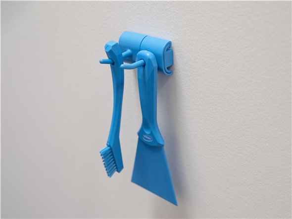 Suport perete (carlig) Hygienic 2 produse 82 mm, roz - Vikan roz