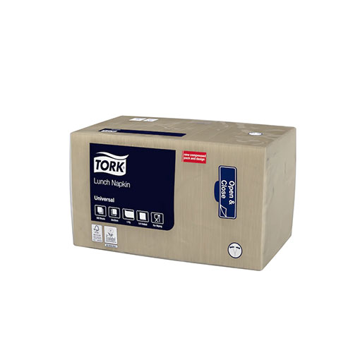 Servetele de masa 33 x 33 cm,alb - Tork natural 