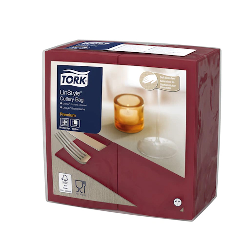 Suport tacamuri tip servetel Premium 39x39 cm,alb - Tork bordo 