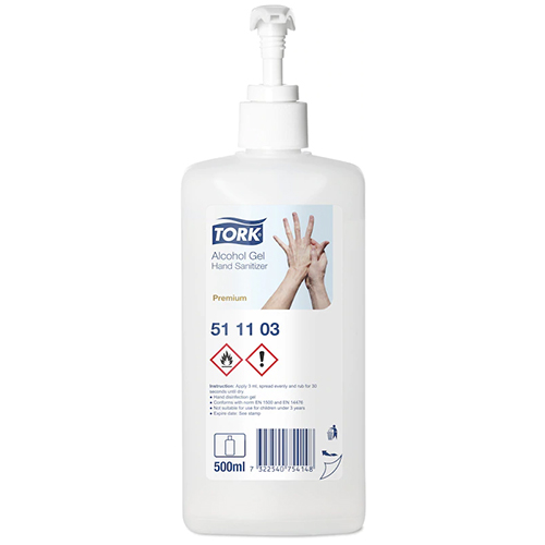 Gel igienizant pe baza de alcool, 500 ml - Tork