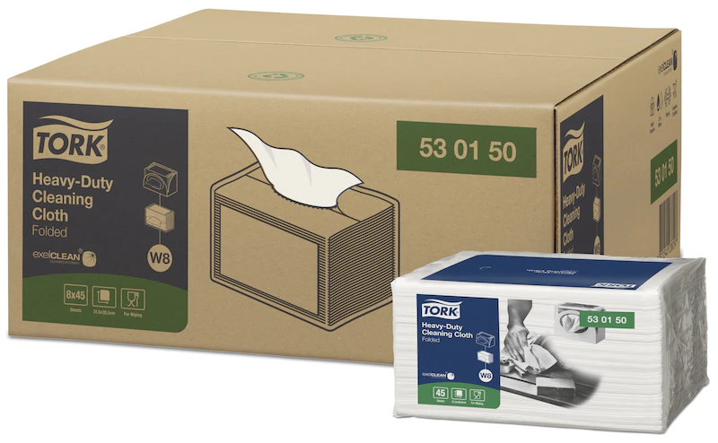 Lavete multifunctionale pliate pentru stergeri diverse - Tork Heavy-Duty Small Pack