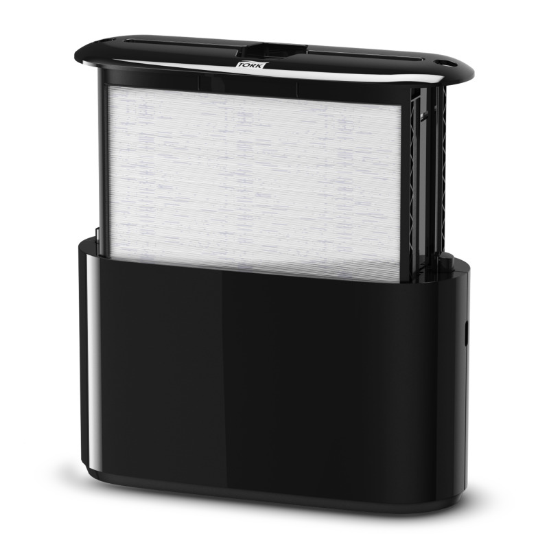 Dispenser prosoape maini pliate, negru - Tork Xpress Countertop negru