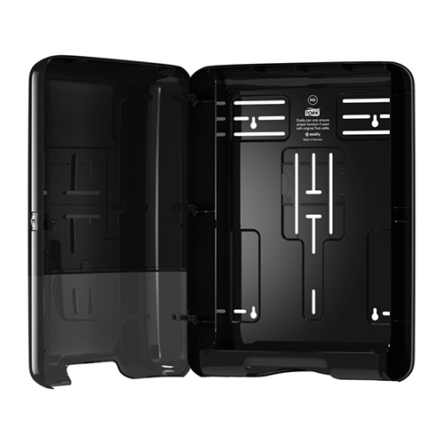 Dispenser prosoape maini pliate in V, negru - Tork Singlefold negru