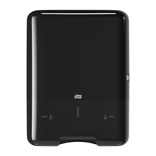 Dispenser prosoape maini pliate in V, negru - Tork Singlefold