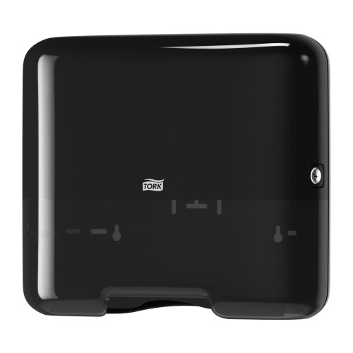 Dispenser prosoape maini pliate in V, negru - Tork Singlefold/C-fold Mini negru