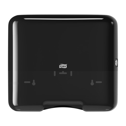 Dispenser prosoape maini pliate in V, negru - Tork Singlefold/C-fold Mini