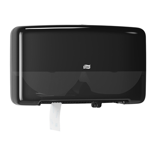 Dispenser hartie igienica rola mini jumbo Mini Twin, negru - Tork negru