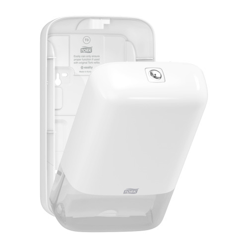 Dispenser hartie igienica pliata, alb - Tork alb