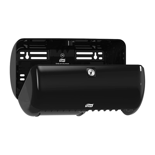 Dispenser hartie igienica rola standard Twin Vertical, negru - Tork negru