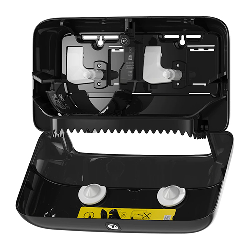 Dispenser hartie igienica rola medie compacta, negru - Tork Coreless 