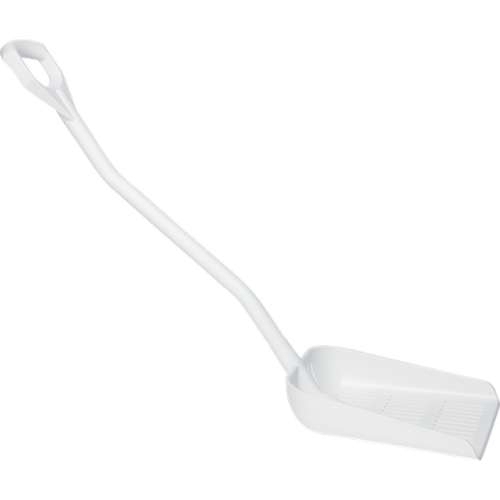 Lopata ergonomica cu orificii de scurgere 1145 mm, alba - Vikan 