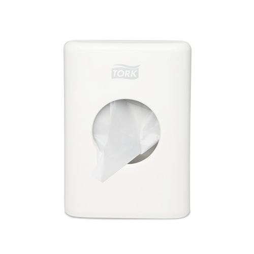 Dispenser pungi igienice, negru - Tork Mini alb 