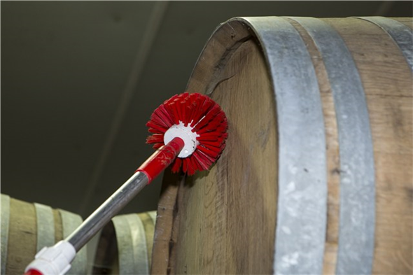 Perie pentru masina tocat carne Ø135 mm, peri medii, albastra - Vikan