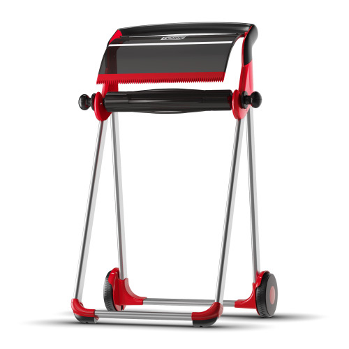 Dispenser mobil role-lavete industriale, albastru - Tork