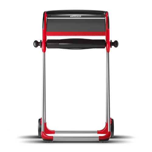 Dispenser mobil role-lavete industriale, albastru - Tork