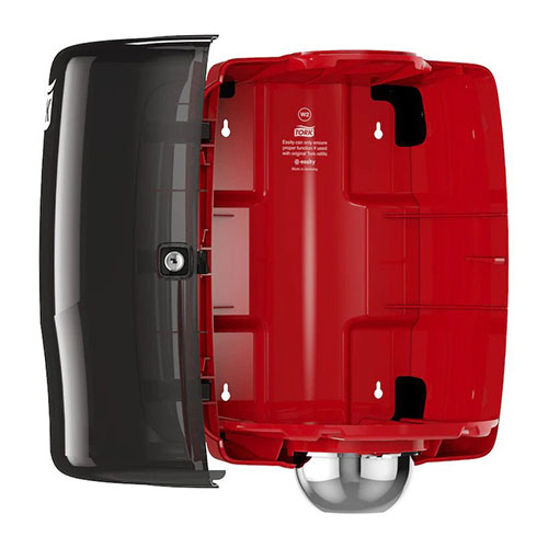 Dispenser prosoape de maini cu derulare centrala Maxi, negru - Tork 