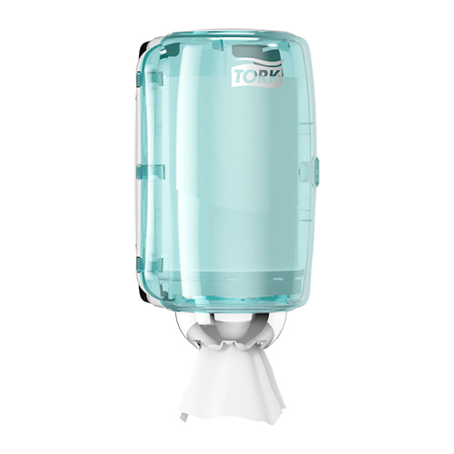 Dispenser prosoape de maini cu derulare centrala, turcoaz - Tork
