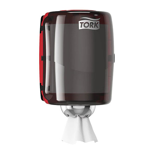 Dispenser prosoape de maini cu derulare centrala, negru - Tork 