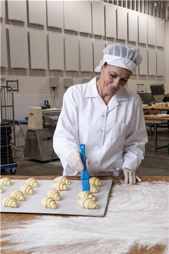 Pensula patiserie, 30 mm, peri moi, Vikan, alb