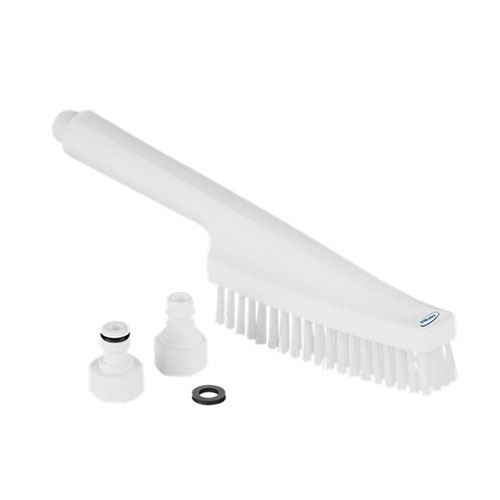 Perie de mana cu distributie de apa 330 mm, peri duri, albastru - Vikan alb 