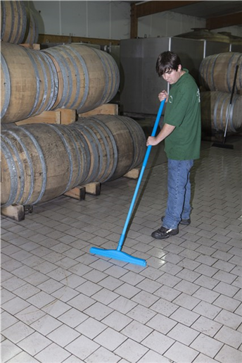 Racleta Hygiene cu cap rotativ si rezerva 600 mm, albastra - Vikan