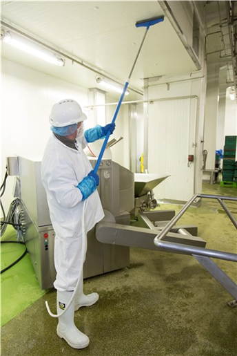 Maner telescopic aluminiu cu distributie de apa Ø32 mm,1600-2780mm, albastru - Vikan albastru