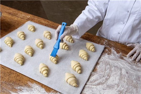 Pensula patiserie, 30 mm, peri moi, Vikan, alb