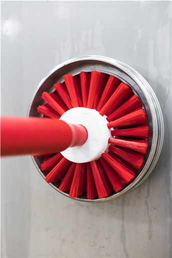 Perie pentru masina tocat carne Ø135 mm, peri medii, albastra - Vikan