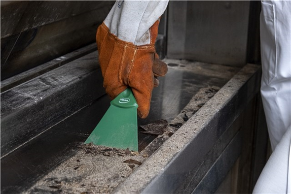 Scraper cu lamela nailon 100 mm, verde - Vikan verde
