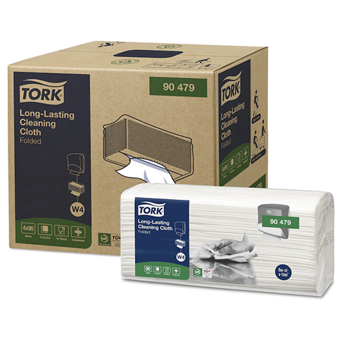 Lavete multifunctionale pliate W4 pentru utilizare indelungata Long-Lasting - Tork