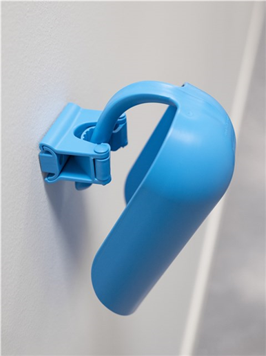 Suport perete (clema cauciuc) Hygienic 1 produs 82 mm, roz - Vikan roz