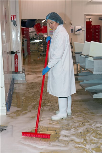 Perie pardoseli UST cu peri duri 400 mm, albastra - Vikan