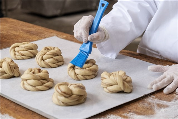 Pensula patiserie, 30 mm, peri moi, albastru - Vikan