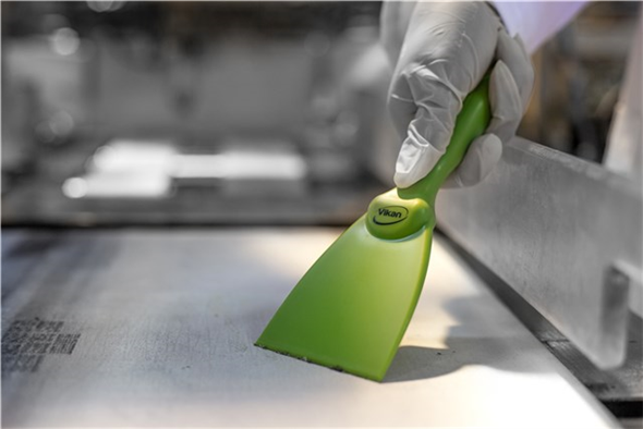 Scraper 75 mm, metal detectabil, verde - Vikan verde