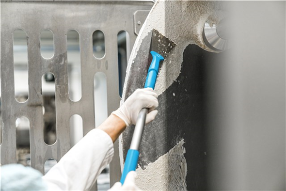 Scraper lamela inox cu filet 100 mm, roz - Vikan roz
