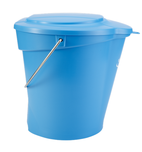 Galeata Hygiene 12 L, metal detectabila, Vikan, albastru