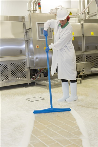 Racleta Hygiene pardoseli cu rezerva 600 mm, albastra - Vikan