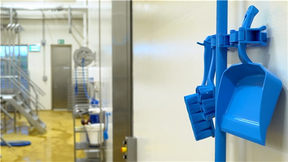 Suport perete Hygienic Hi-Flex 3-5 produse 420 mm, roz - Vikan roz
