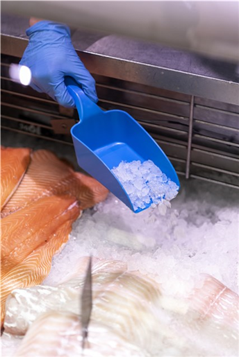 Scafa 0.5 L, metal detectabila, Vikan, albastru