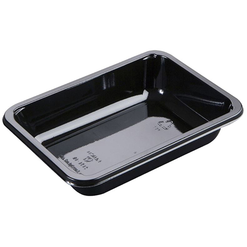 Caserola meniu termosudabila, 1 compartiment, 665 ml, negru - Abena