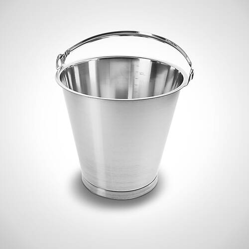 Galeata ranforsata din inox 12 L, E-MB - Mohn