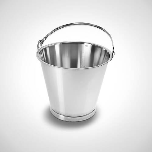 Galeata ranforsata din inox 10 L, E-MB - Mohn